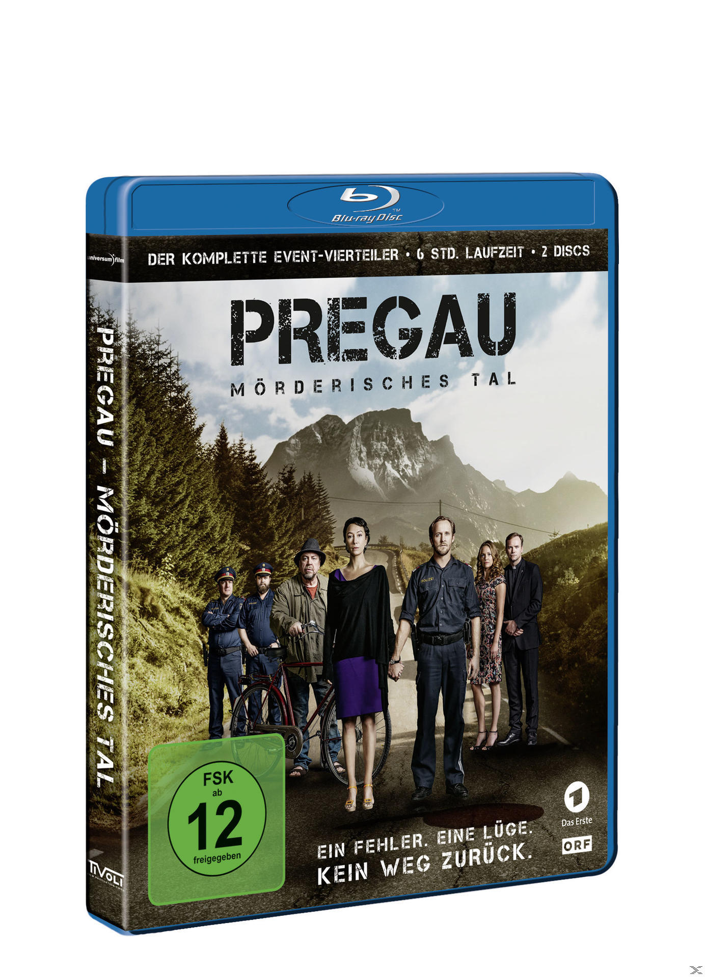 Blu-ray-Box mit Filmtitel und Schauspielern, Figuren auf dem Cover, blaues Gehäuse.