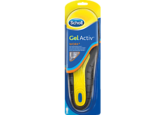 SCHOLL Gel Activ Work 42-48 - Einlegesohle für Männer (Schwarz/Gelb)