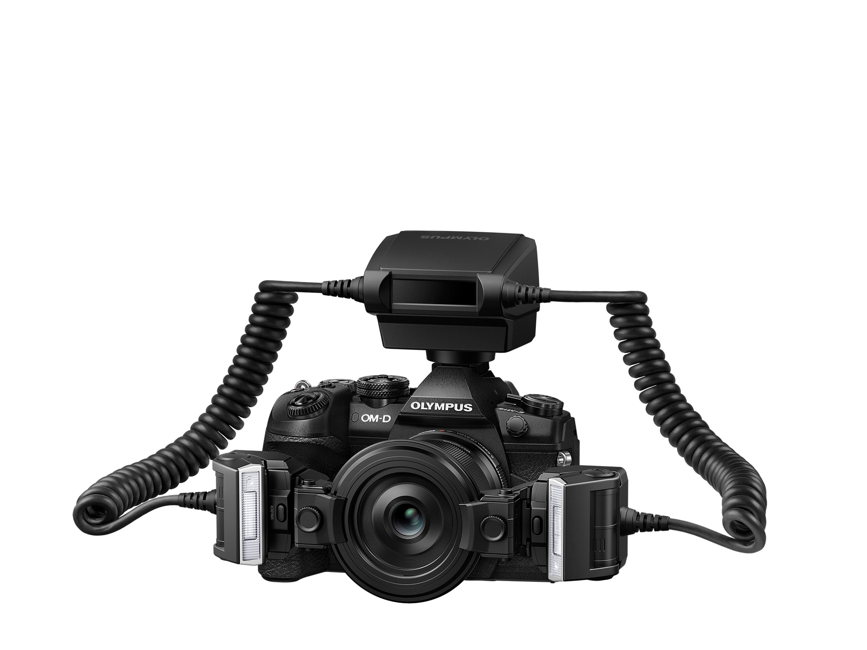 OLYMPUS Stf-8 Makro-Blitz Makroblitz (Ein Blitz (GN 6.0) / Zwei Blitze (GN 8.5))
