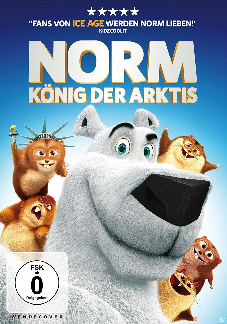 Norm of the North DVD-Cover. Das Cover zeigt einen Eisbären und andere arktische Tiere.