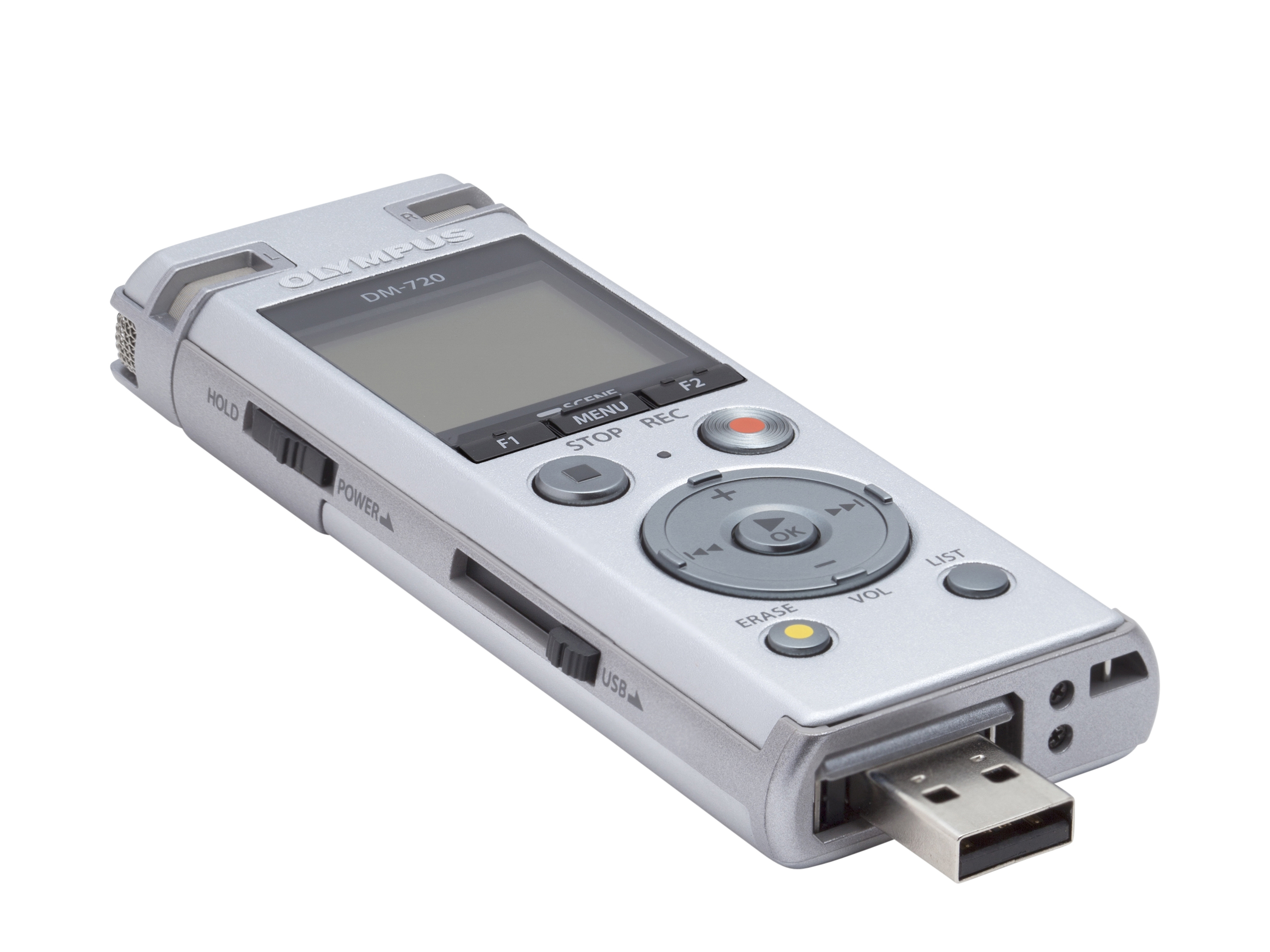 OLYMPUS DM-720 Profi Diktiergerät, Silber