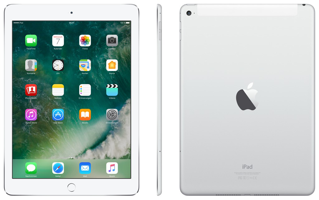 APPLE iPad Air 2 Wi-Fi + Cellular, Tablet, 128 GB, 9,7 Zoll, Silber