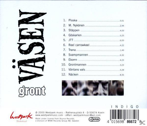 CD-Rückseite mit Titelliste und Text über den Künstler und das Album.