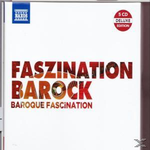 Weißes CD-Case mit rotem Text: 'Faszination Barock' und 'Baroque Fascination'.