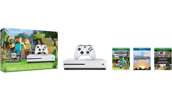 XBOX ONE S 500GB マインクラフト MICROSOFT Xbox One S 500 GB Konsol + Minecraft + Xbox Live Gold