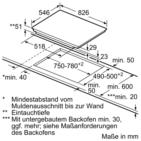 NEFF TTT 5820 N - T58TT20N0 Induktionskochfelder (826 mm breit, 5 Kochzonen)