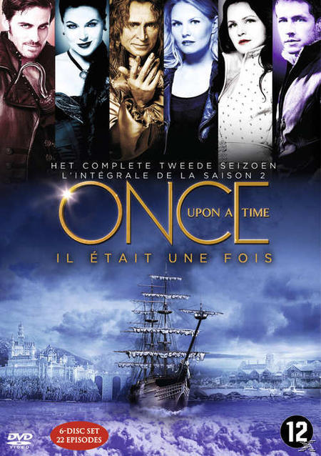 Once Upon a Time Seizoen 2 DVD-hoes met personages en schip.