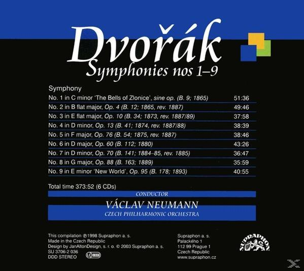Cpo, Neumann/Tschechische Philharmonie - Sinfonien 1-9  - (CD)