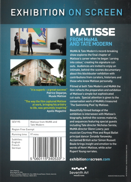 Deutsche Untertitel - Matisse: From MoMA and Tate Museum  - (DVD)