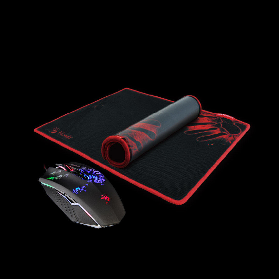 A4 TECH Bloody A6081 Siyah 4000CPI Oyuncu Mouse + Mouse Pad Hediyeli