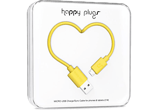 HAPPY PLUGS Micro USB To USB Şarj/Senkronizasyon Kablosu 2 m Yellow