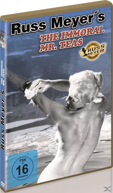 DVD-Cover mit einer Frau im Wasser und einem Mann mit dem Text: Russ Meyer's.
