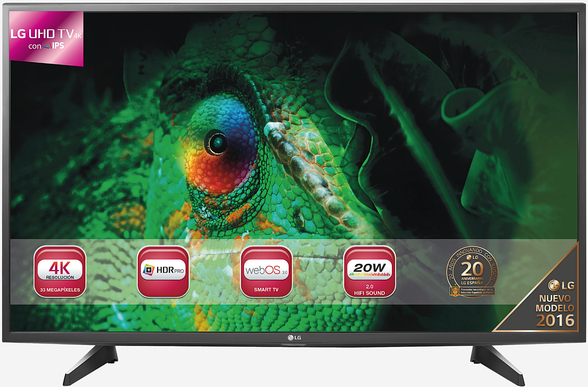 LG Tv Led 49" -Lg 49Uh603V, Uhd 4K, Hdr Pro, Webos 3.0,  Tdt2 Hd