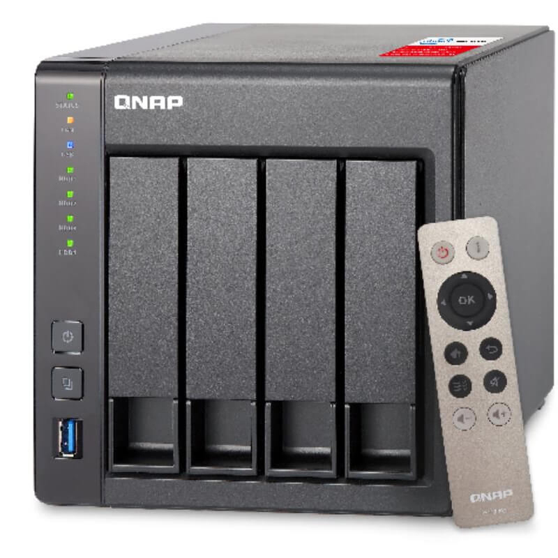 QNAP TS-451+ NAS Storage Server NAS Anzahl Festplattenschächte: 4 Schwarz}