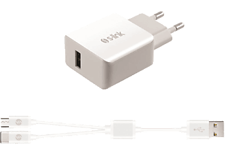 S-LINK Swapp SW-C750 Qualcomm 2.0 2'si 1 Arada Micro USB + Type-C Kablo