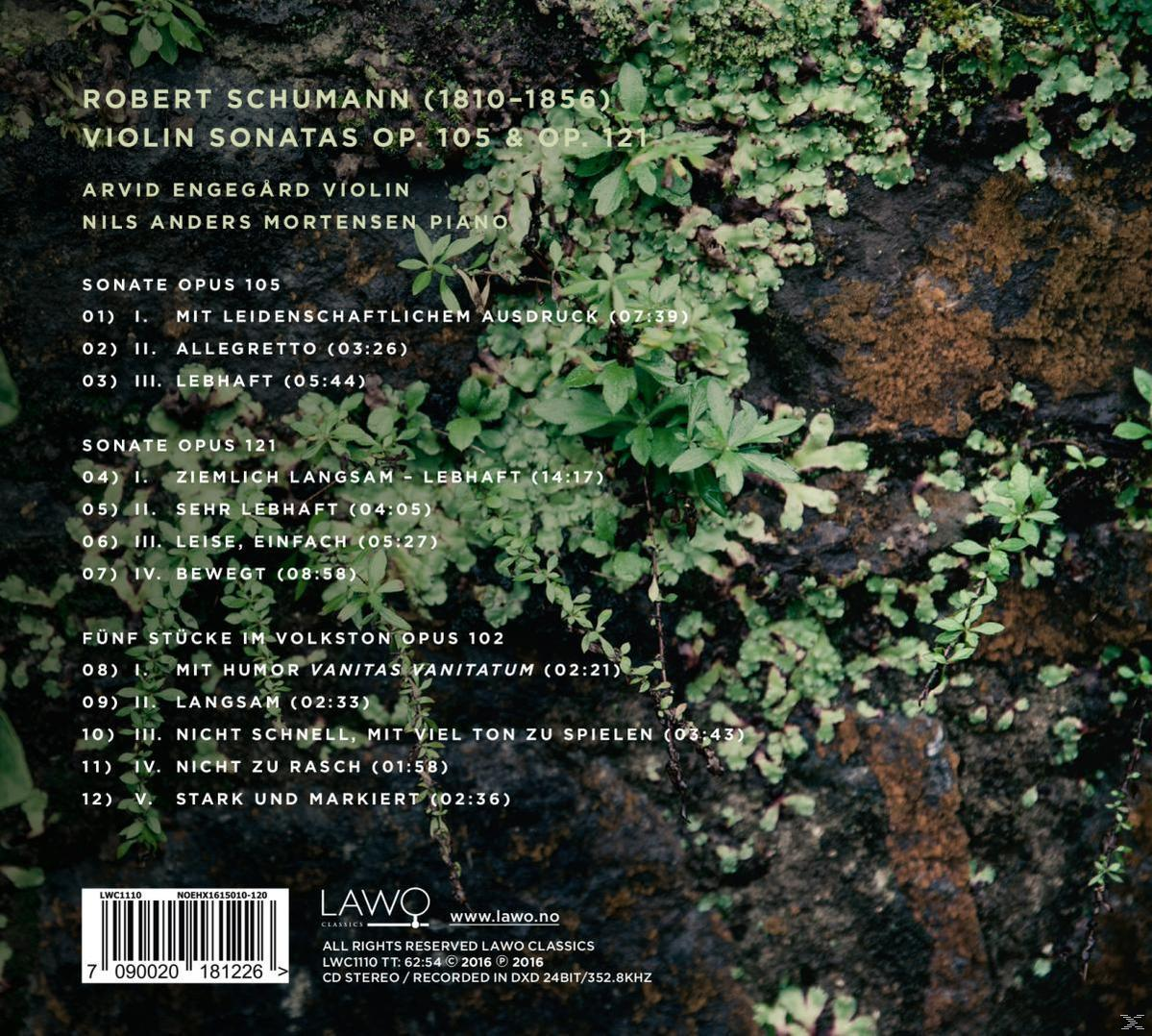Nils Anders Mortensen, Engegard Arvid - Violin Sonatas op.105 & op.121  - (CD)