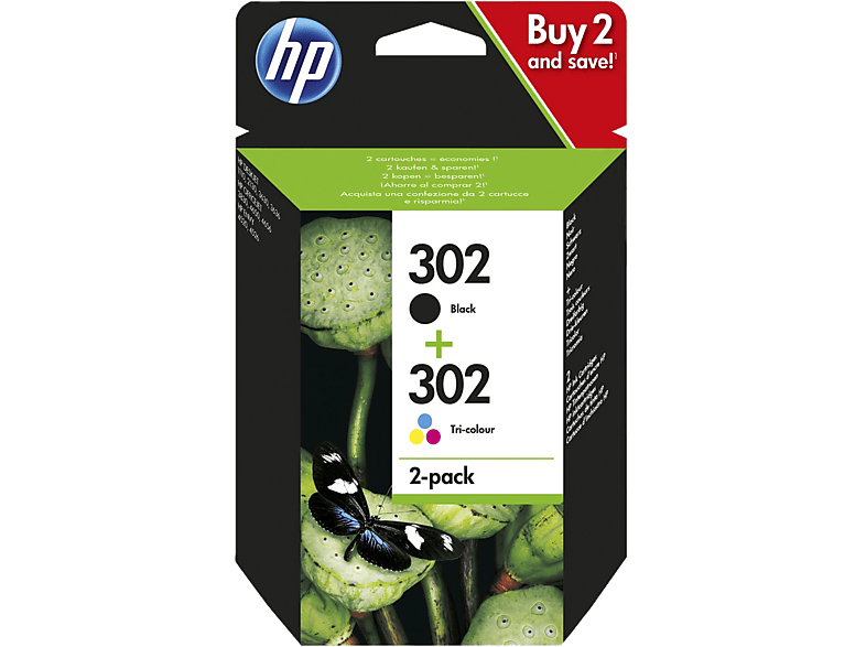 Pack Duo de cartouches d'encre HP 302