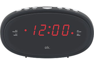 OK OCR 210 - Radio-réveil (FM, Noir)