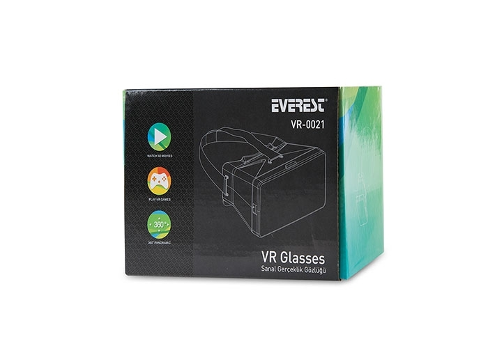 EVEREST VR-0021 Glasses VR Box Sanal Gerçeklik Gözlüğü
