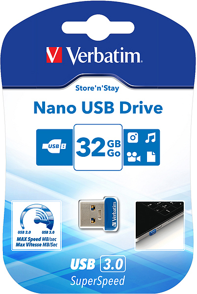VERBATIM 98710 USB-Stick, 32 GB, Blau
