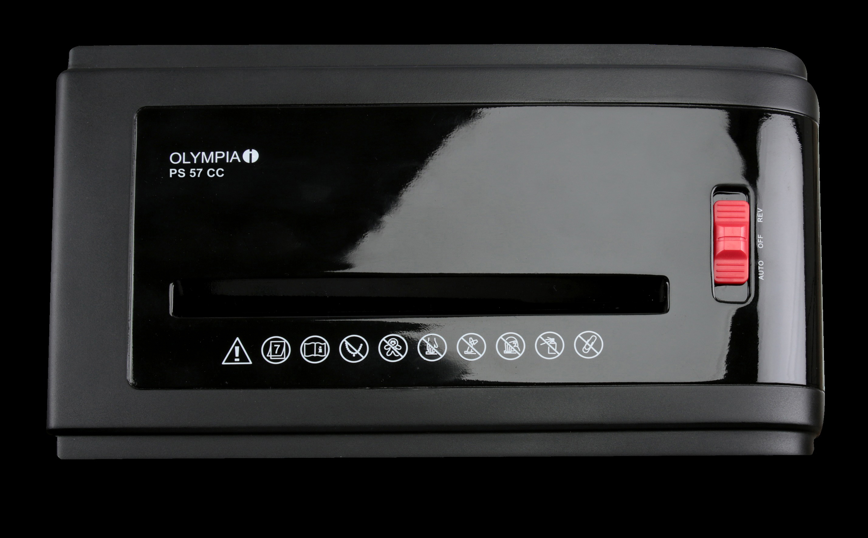 OLYMPIA 2714 PS 57 CC Aktenvernichter, Schwarz