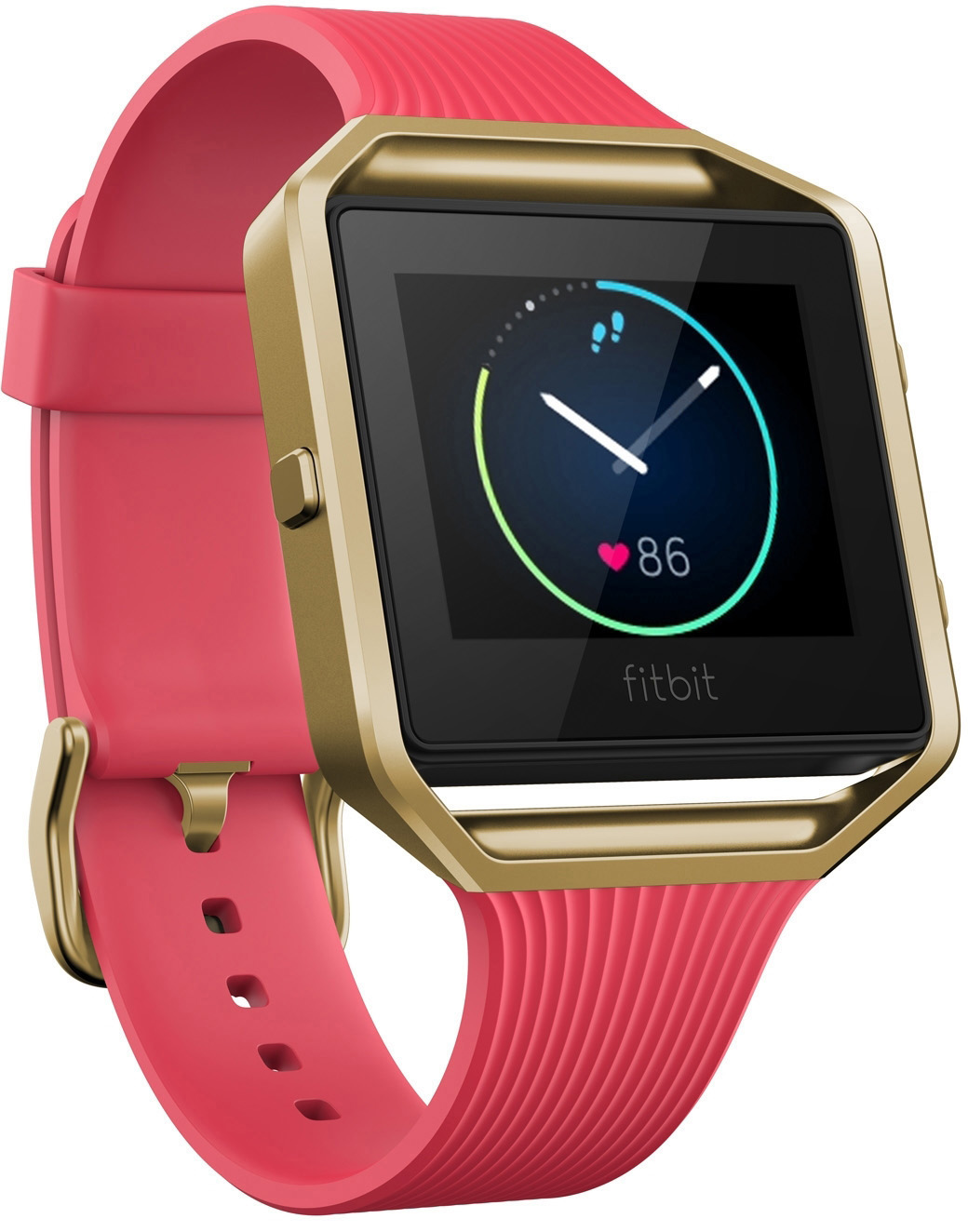 FITBIT BLAZE Smartwatch Silikon, L, Pink/Gold