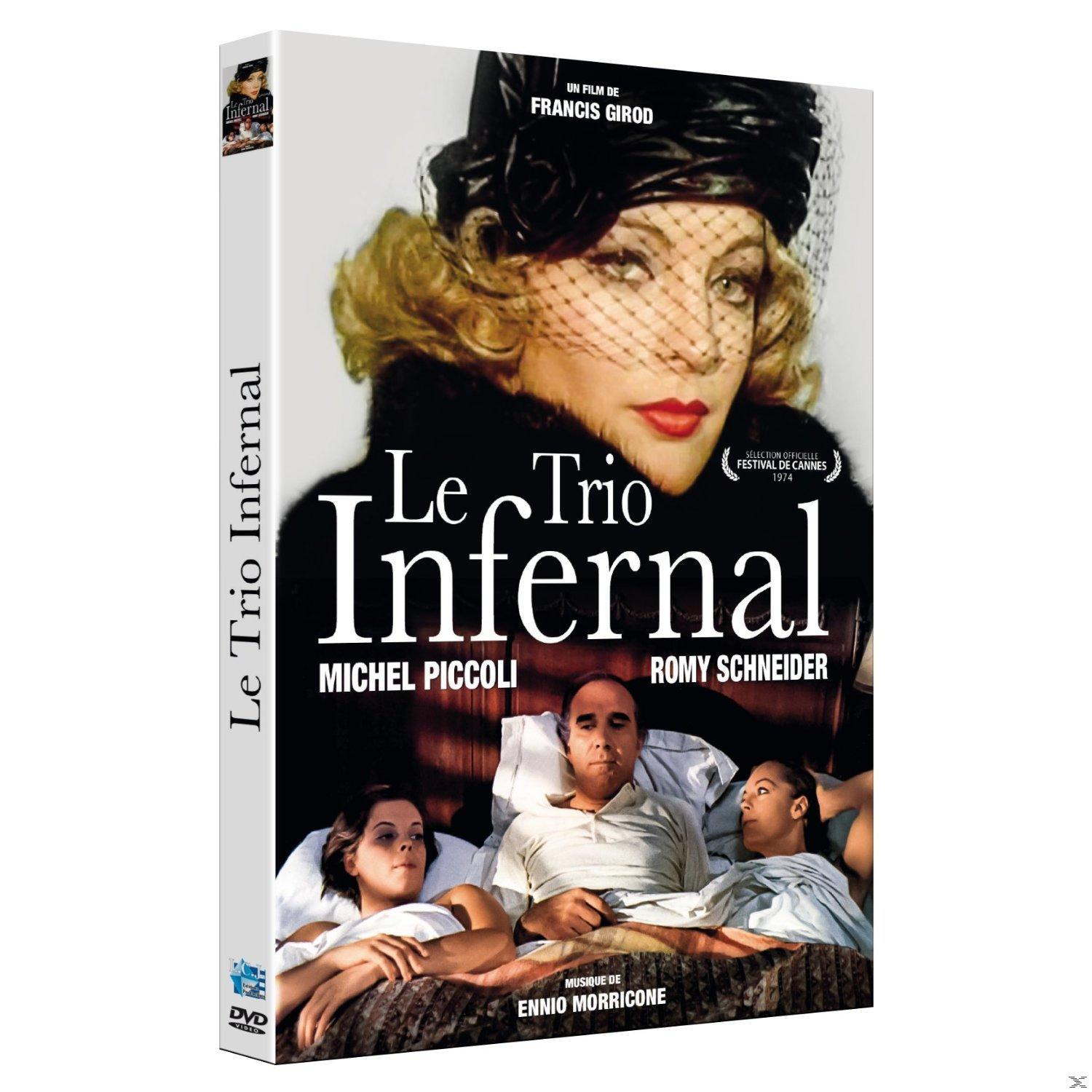 Pochette DVD de 'Le Trio Infernal', une affiche de film.