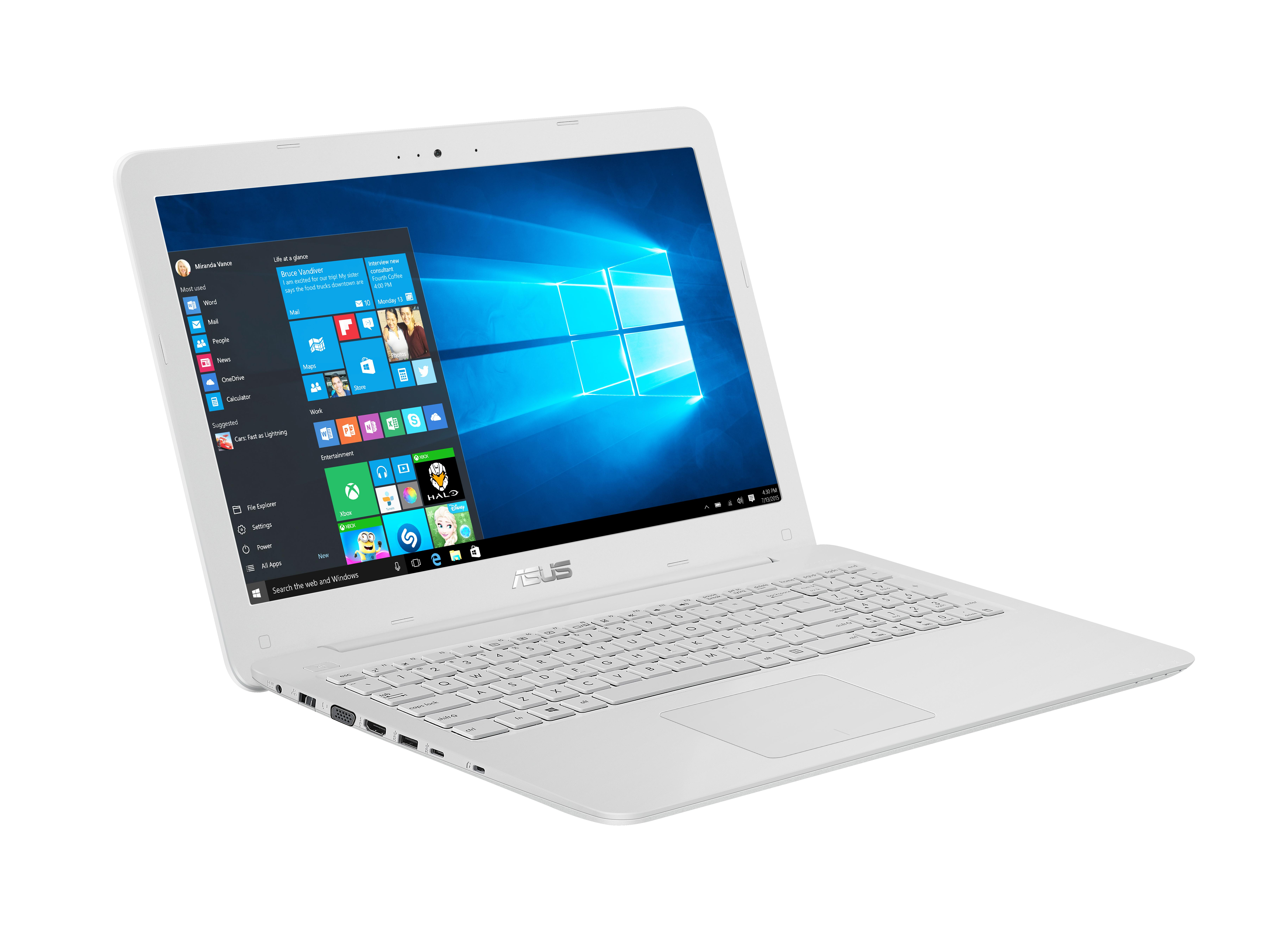 ASUS K556UR XX381T İntel-Core i5-7200 2.5 GHz 12GB 1TB  NV930MX 2GB Windows 10 Laptop Beyaz