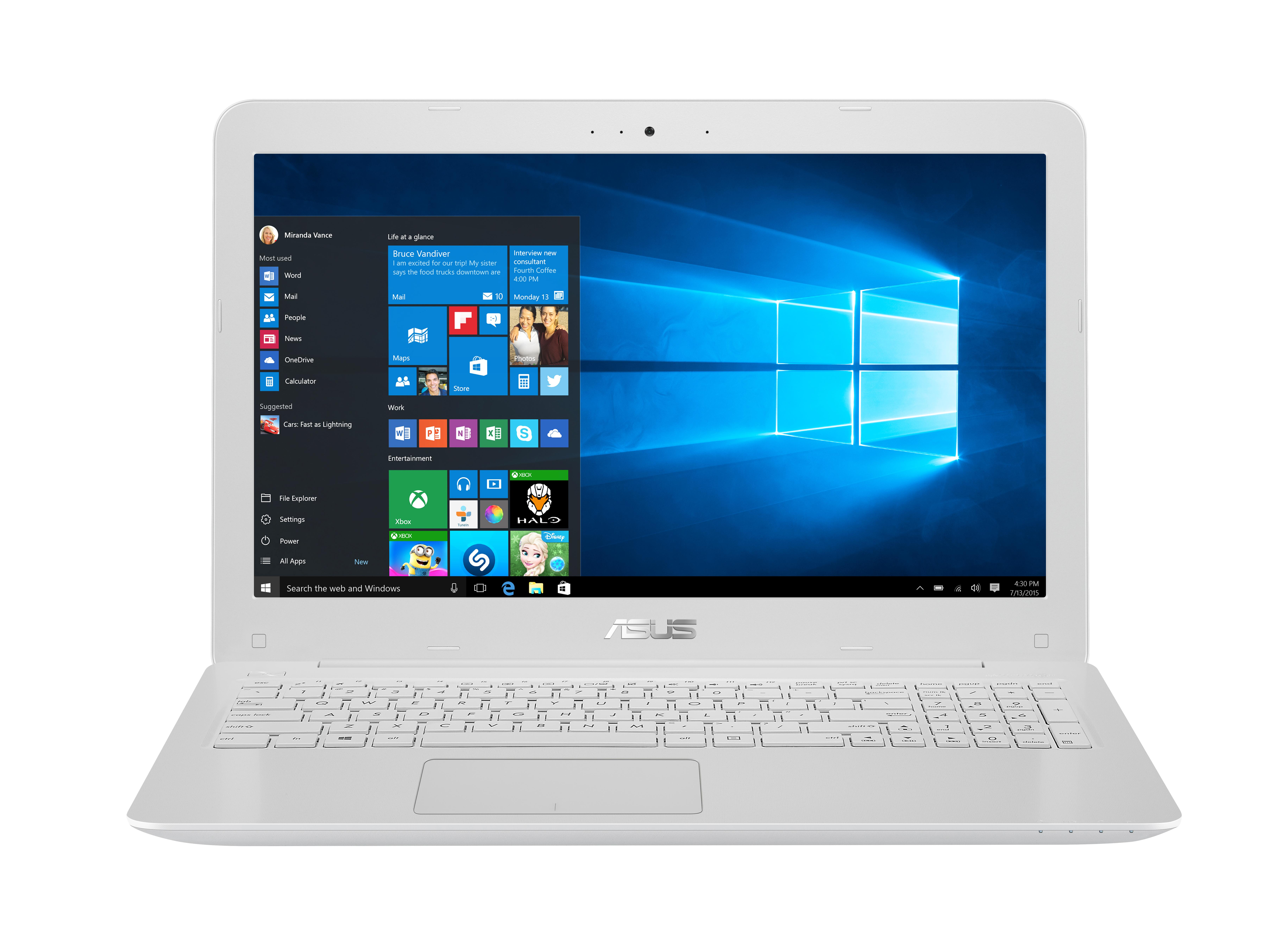 ASUS K556UR XX381T İntel-Core i5-7200 2.5 GHz 12GB 1TB  NV930MX 2GB Windows 10 Laptop Beyaz