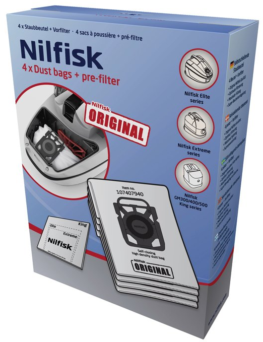 NILFISK Stofzuigerzakken Elite Bags (107412688)