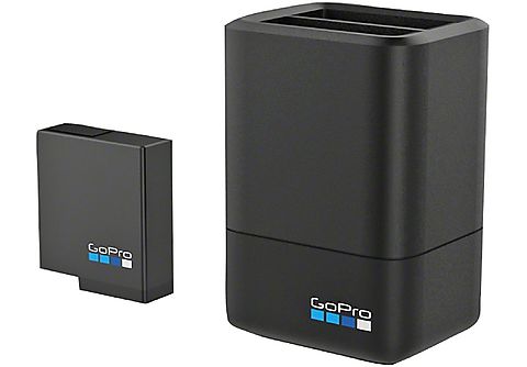 Cargador cámara deportiva - GoPro AADBD-001, Dual, Compatible con baterías de HERO5/6/7 Black, Incluye batería