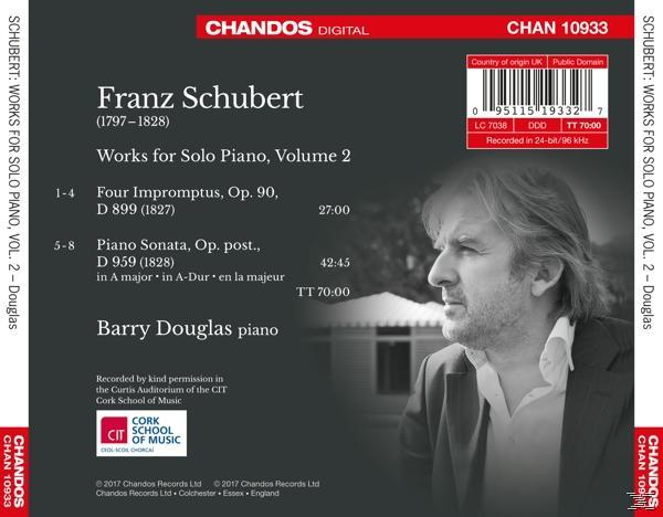 Douglas Barry - Klavierwerke Vol.2-Vier Impromptus op.90,D 899  - (CD)