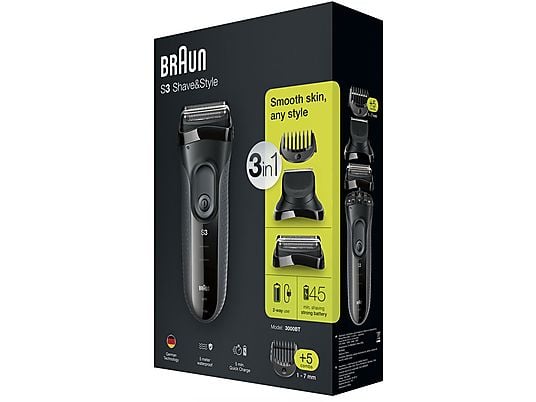 BRAUN Scheerapparaat Series 3 Shave & Style (3000BT)