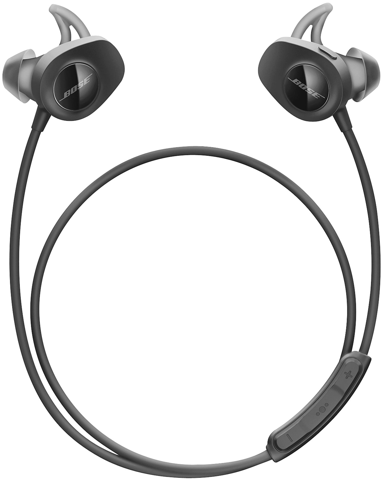 Auriculares deportivos - Bose SoundSport Wireless, Bluetooth, NFC, Negro