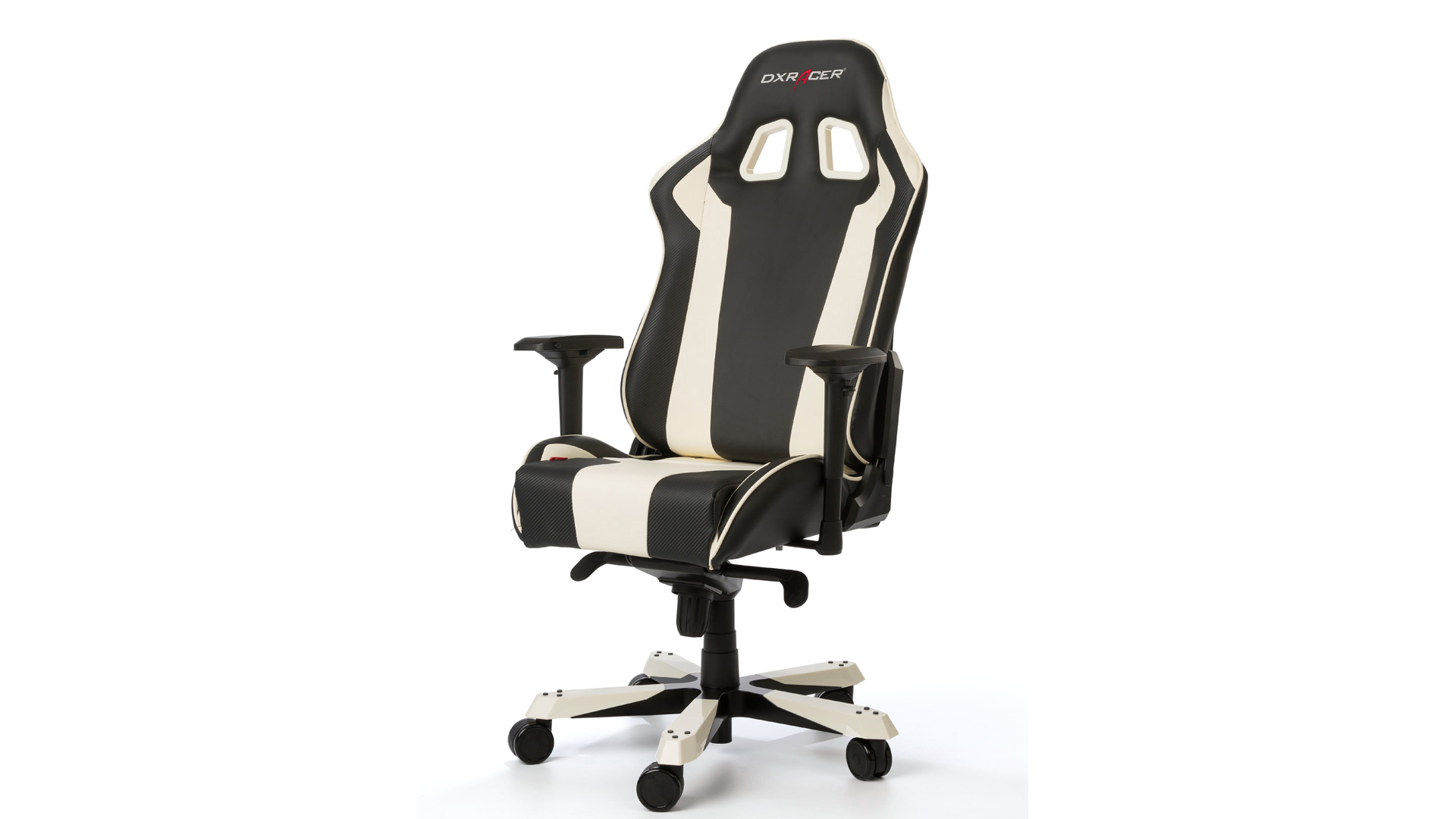 DXRACER King Gaming Stuhl, Schwarz/Weiß
