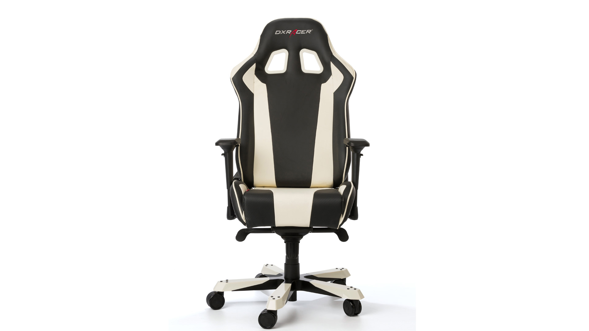 DXRACER King Gaming Stuhl, Schwarz/Weiß