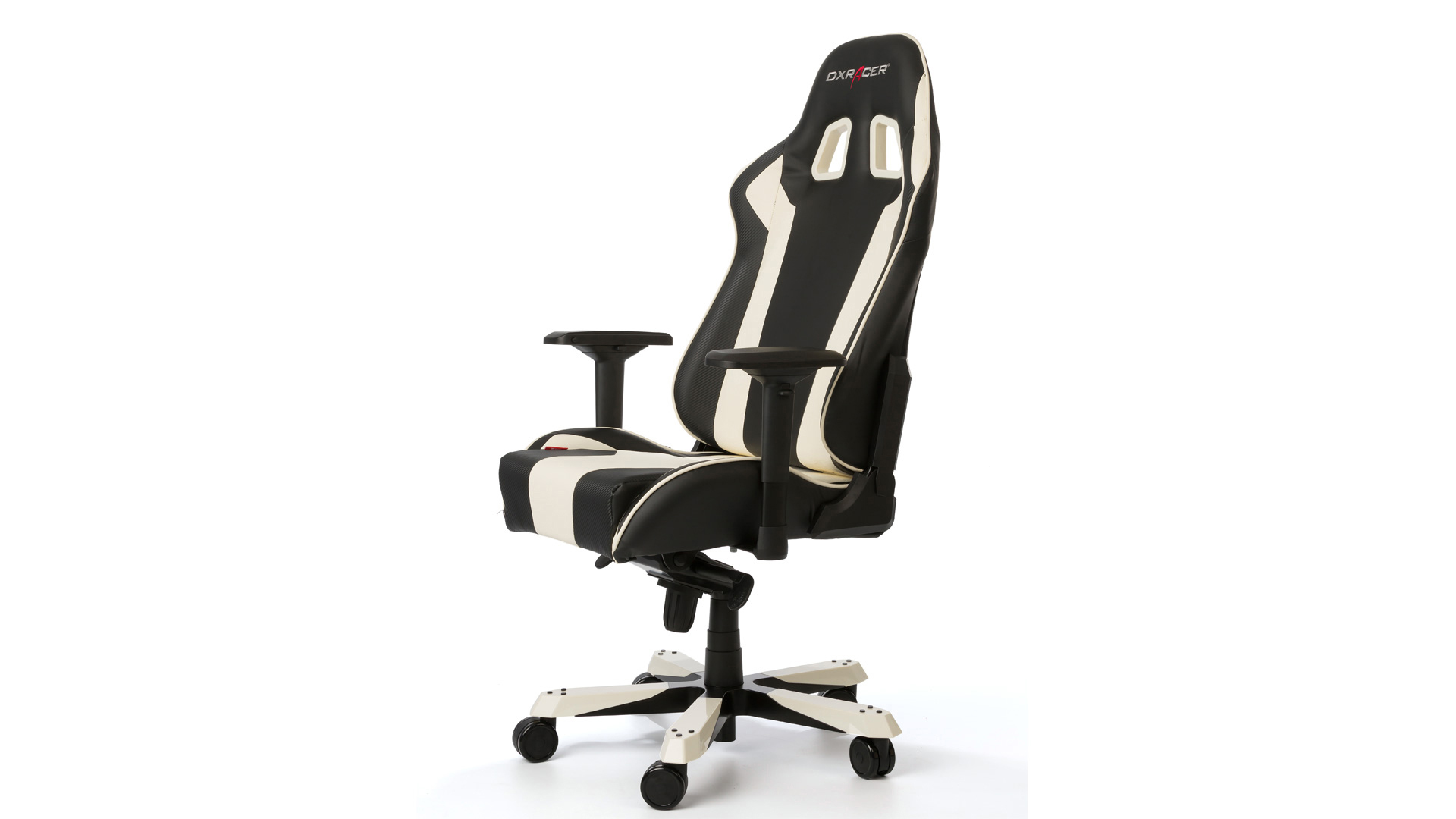 DXRACER King Gaming Stuhl, Schwarz/Weiß