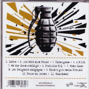 CD-Cover mit Granatendesign und deutschem Text.