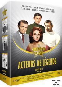 Coffret DVD d'acteurs classiques, dont Gregory Peck et Clark Gable.