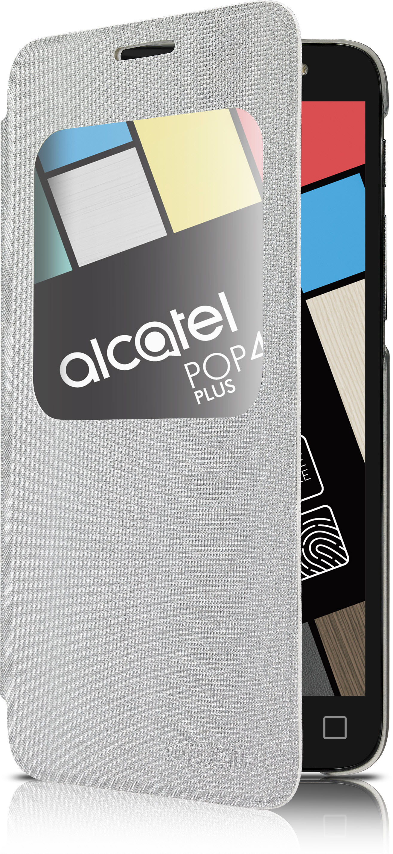 ALCATEL AF5056, POP Bookcover, Alcatel, 4+, Silber