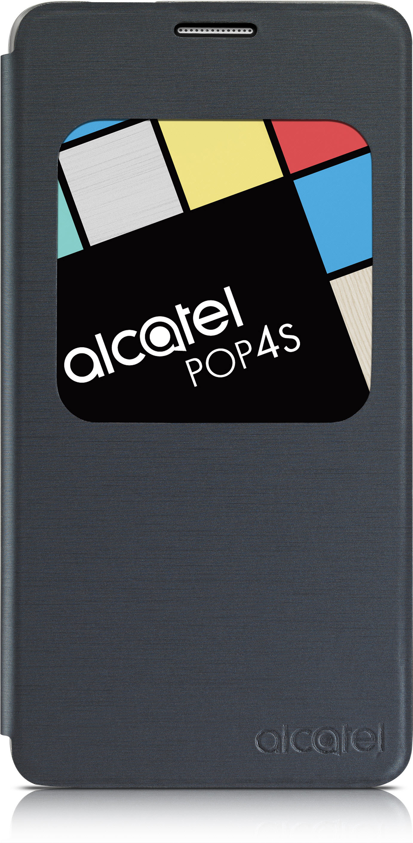 AF5095, POP Bookcover, 5095, 4S, Grau/Silber Alcatel, ALCATEL