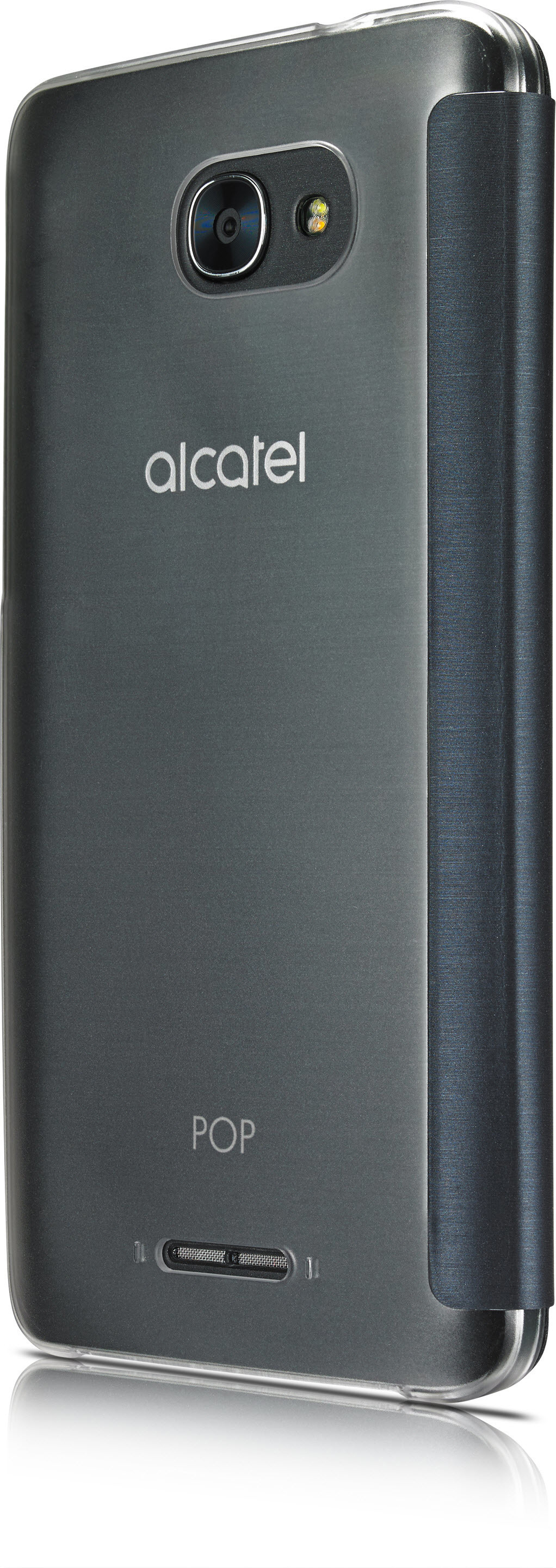 ALCATEL AF5095, 5095, Bookcover, 4S, Alcatel, Grau/Silber POP