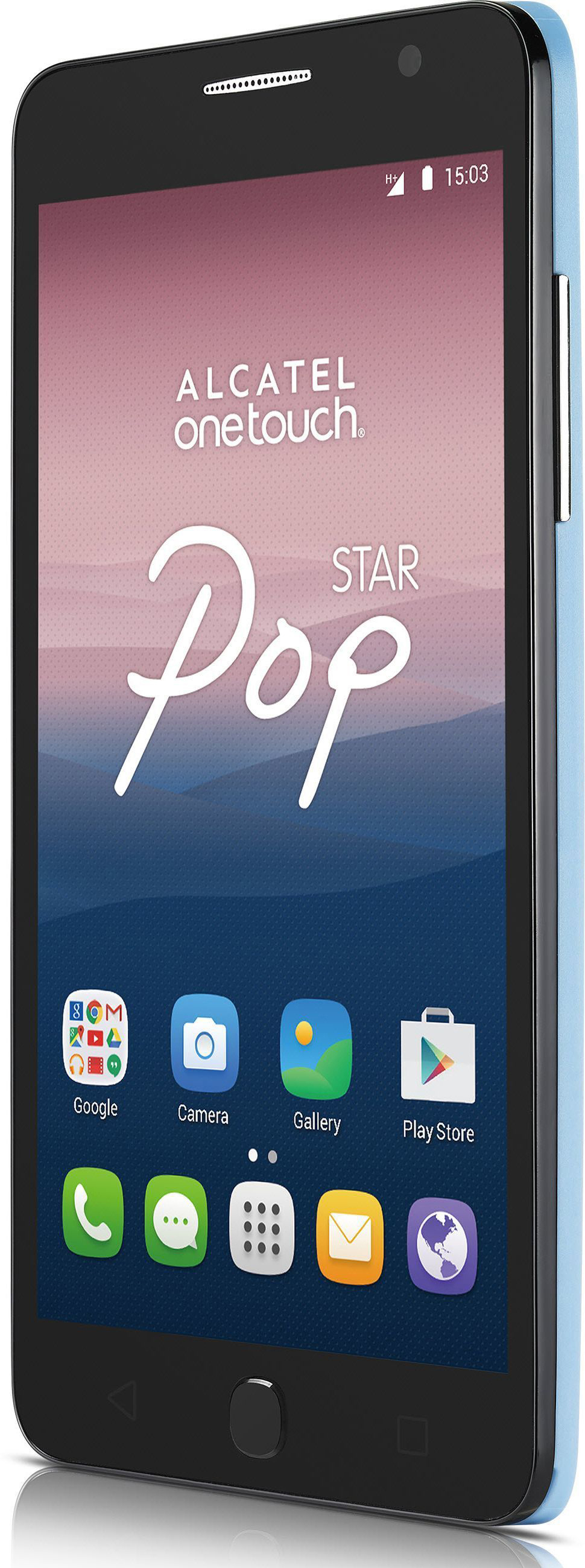 ALCATEL FB5022, Backcover, Alcatel, POP Star 5022D, Hellblau