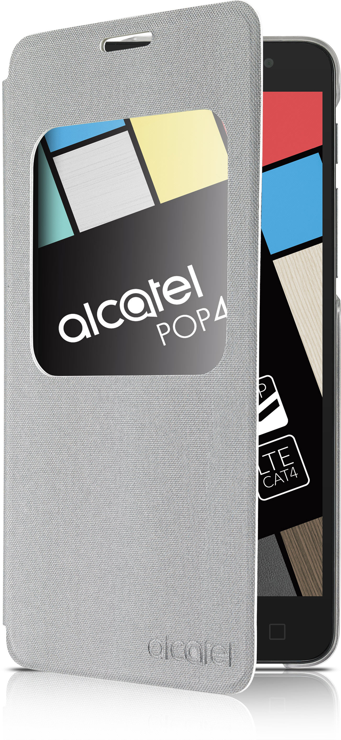 ALCATEL AF5095, Bookcover, Alcatel, POP Silber 4S