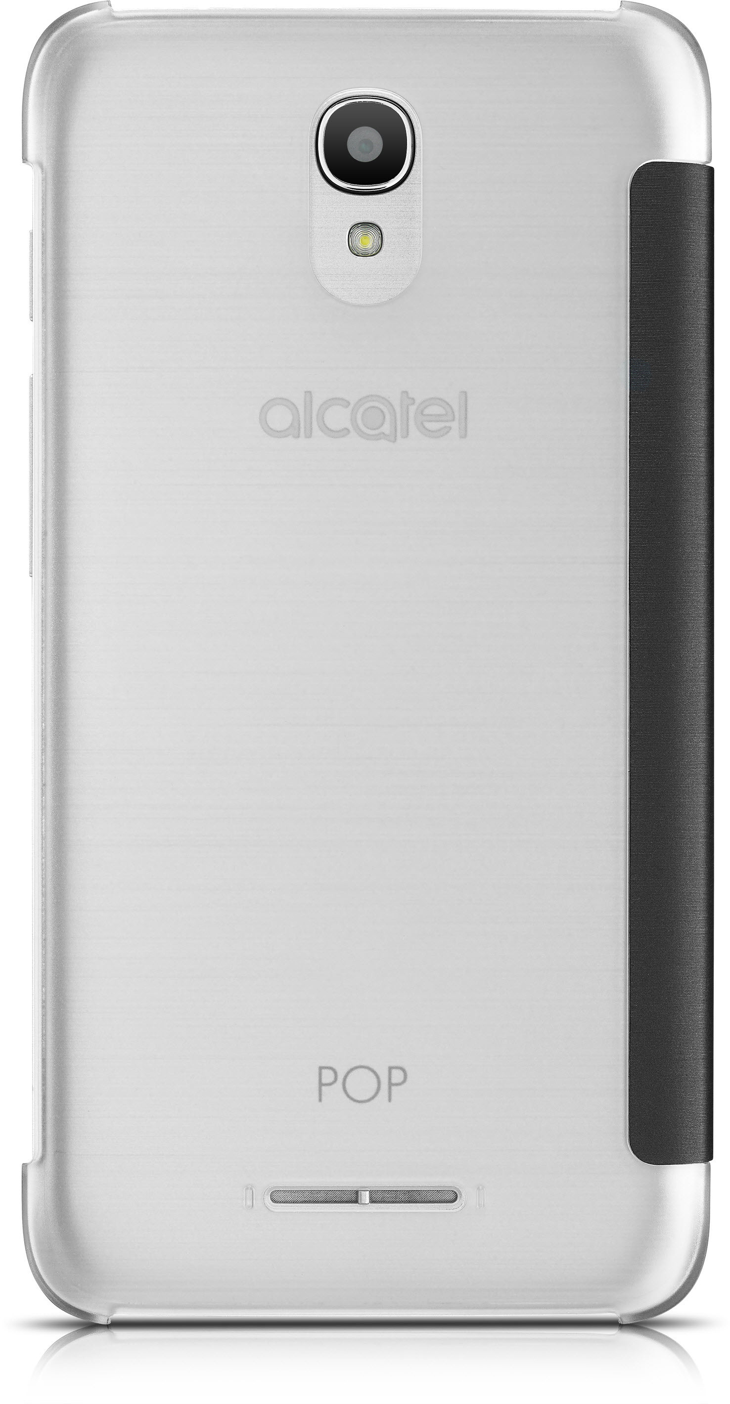 ALCATEL FC5051, Bookcover, Alcatel, 4, POP Dunkelgrau/Silber