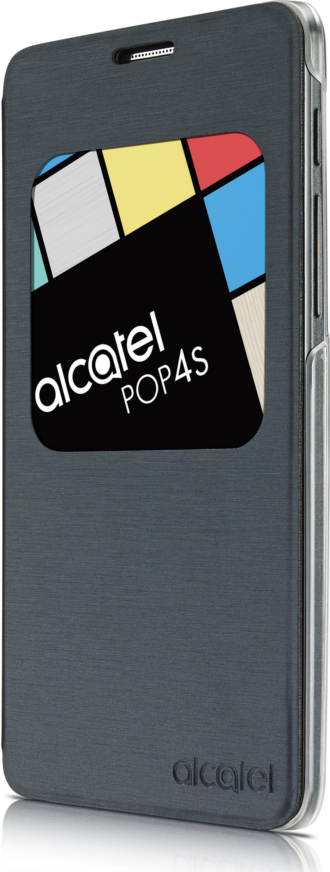 ALCATEL AF5095, Bookcover, Alcatel, 5095, POP 4S, Grau/Silber