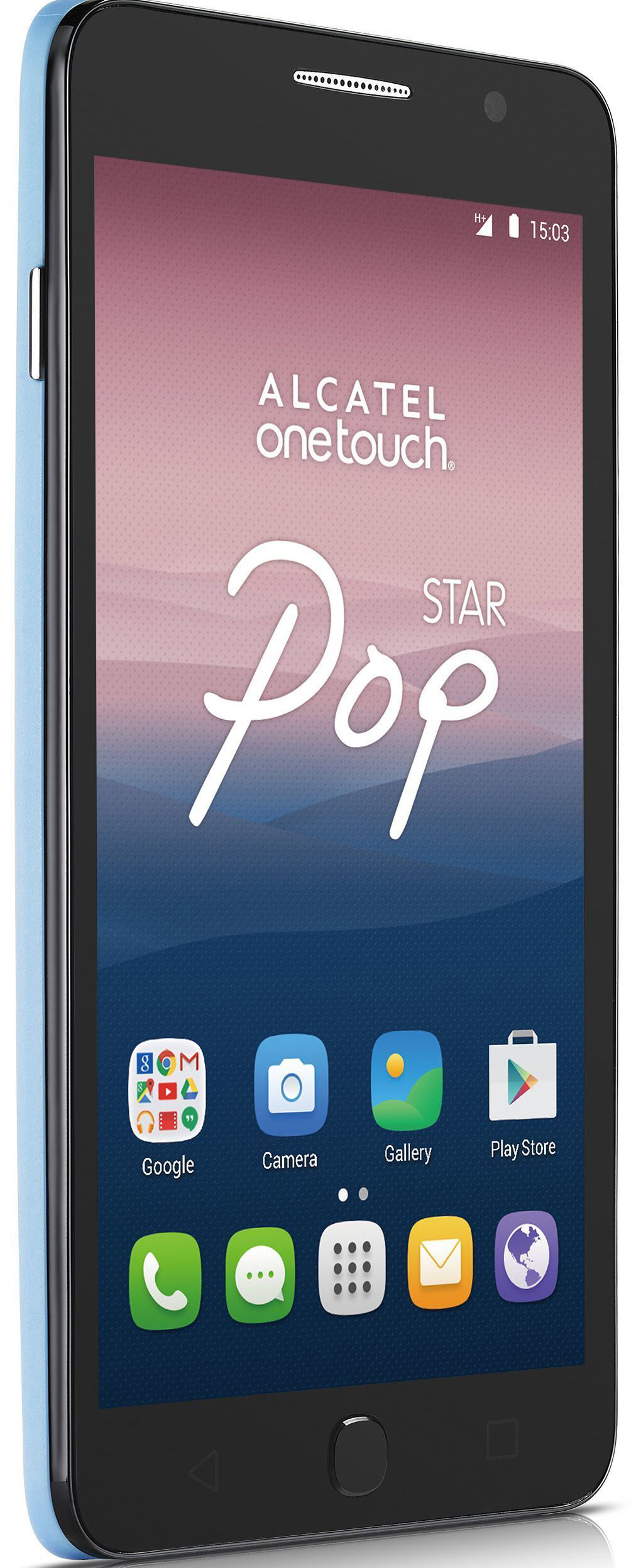 ALCATEL FB5022, Backcover, Alcatel, POP Star 5022D, Hellblau