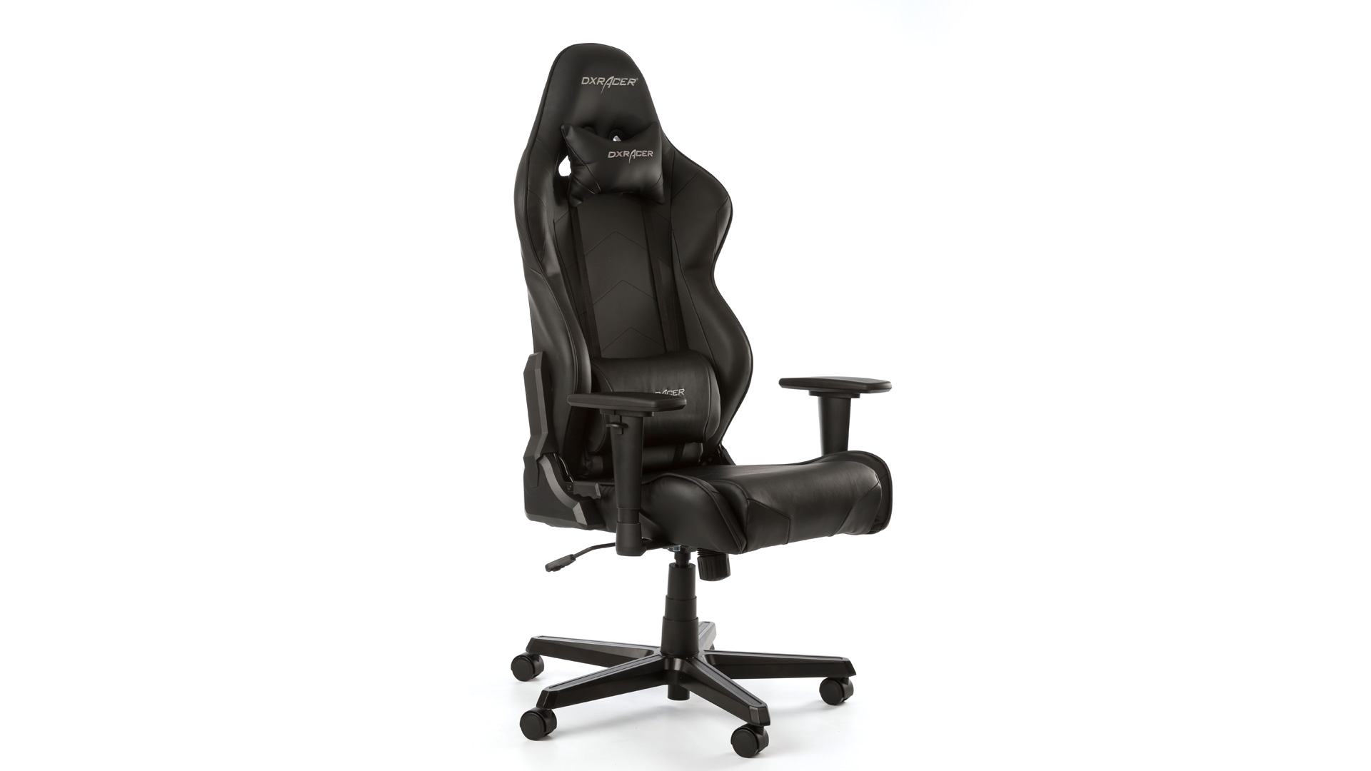DXRACER Gaming Sessel Racing R0 Schwarz Gamingstuhl, Schwarz