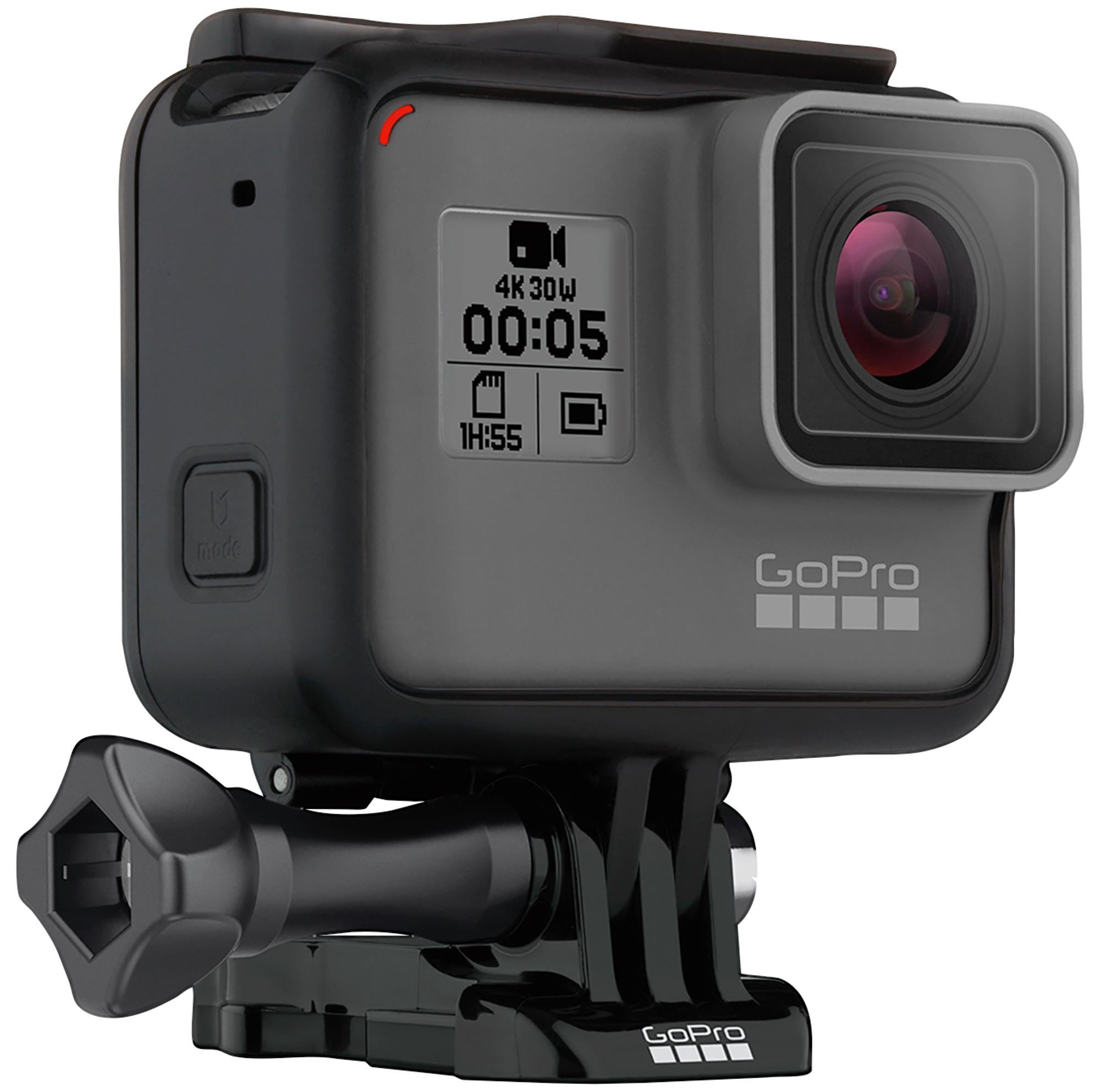 Cámara deportiva - GoPro HERO5, Vídeo 4K, 12 MP, Sumergible, RAW, Wi-Fi, Bluetooth, Negro