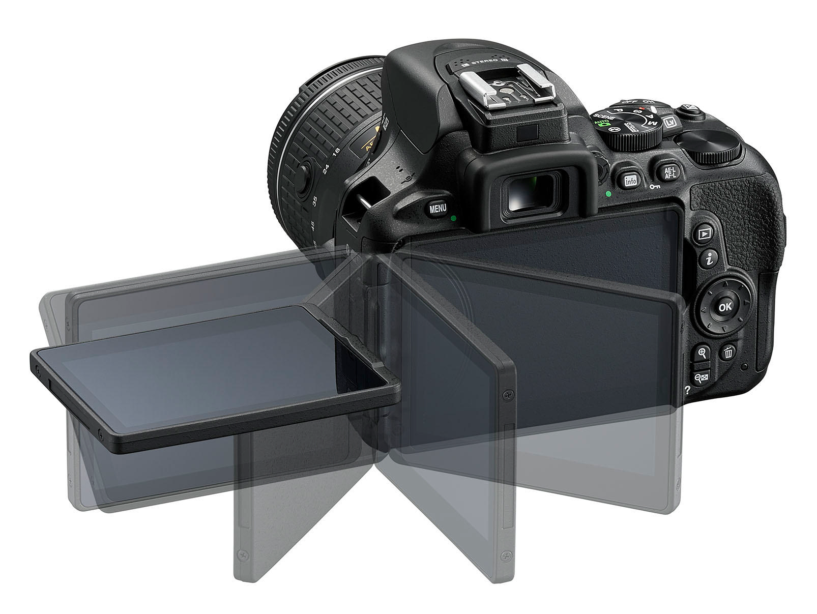 NIKON D5600 + AF-P 18-55 mm VR + 70-300 mm VR Kit Lens Dijital SLR